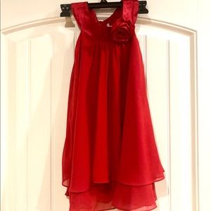 Little Girl’s Size 7-8 Red Christmas Dress